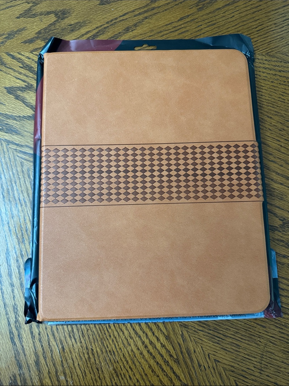 Vintage Brown Checkered Tablet Folio Case iPad Pro 13 inch